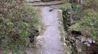 1枚岩の鬼橋