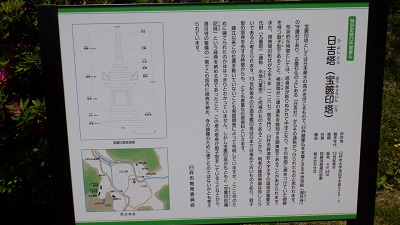 宝篋印塔（日吉塔）の説明看板