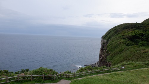 生月島内の崖が見える観光スポット