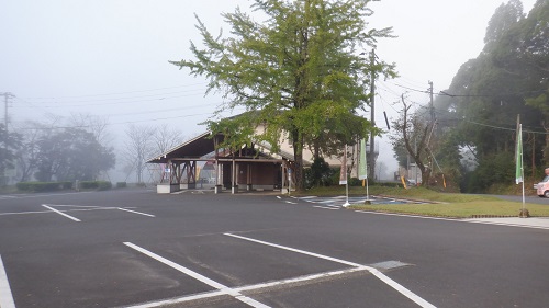 曾木の滝駐車場の光景