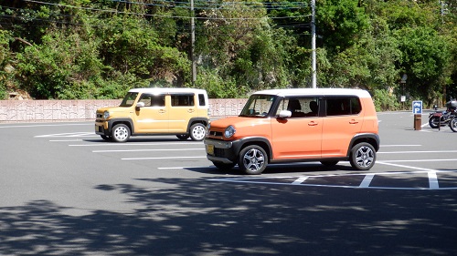 佐多岬駐車場の光景