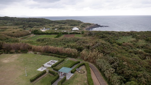 角島灯台展望台からの光景