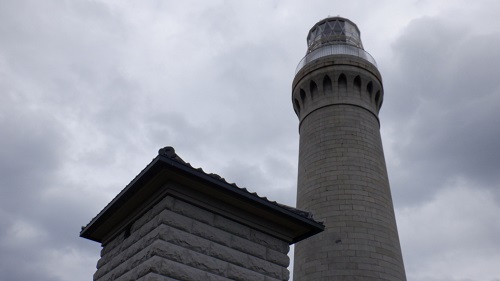 角島灯台と空の光景