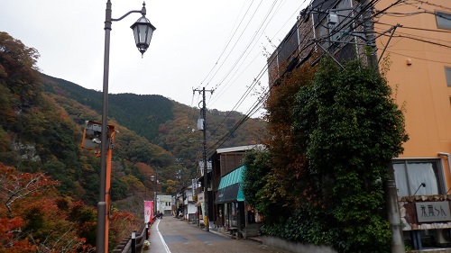 湯原温泉の温泉街