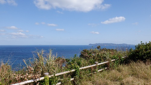 大バエ灯台周辺の光景