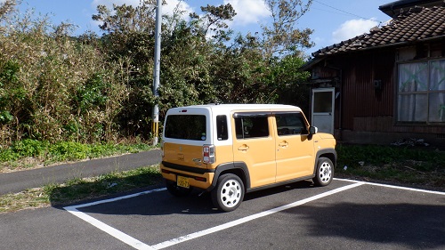 神崎鼻公園駐車場と愛車