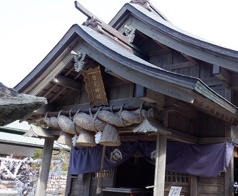 縁結びスポット白兎神社の拝殿