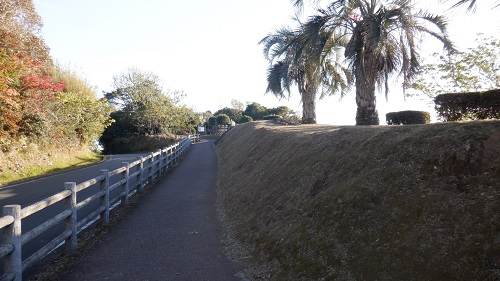 クルスの海展望台への道