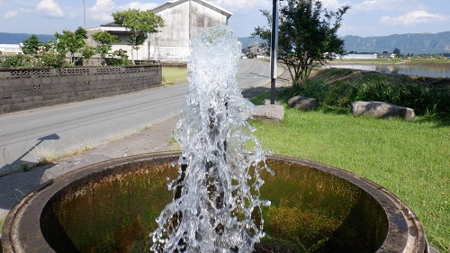 熊本県阿蘇の湧水スポットポケットパーク湧水