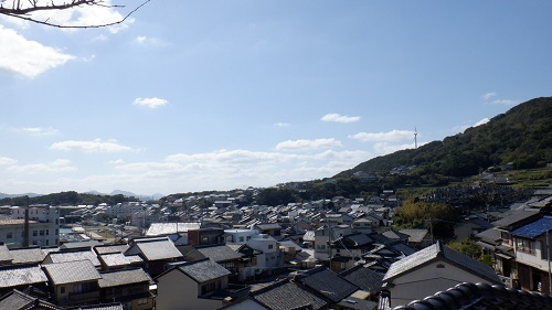 生月大魚籃観音入口付近から見た周辺の景色