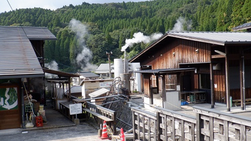 わいた温泉郷湯けむり茶屋の源泉付近