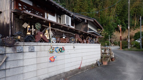 川棚温泉の奥へ進む道