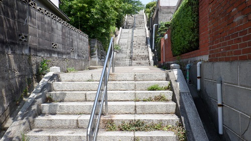 日和山公園への階段